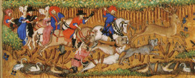 Medieval hunting party