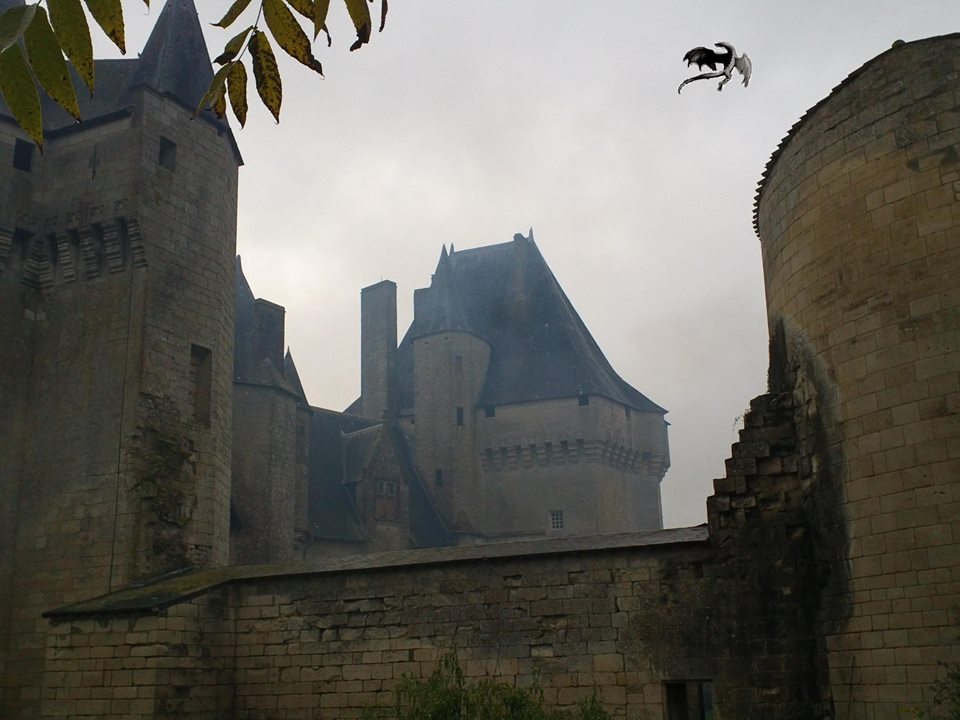 Vue Nord avec sculpture de dragon